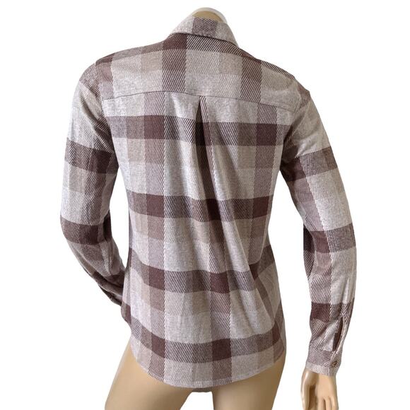 MAURICES Womens Size XS Long Sleeve Plaid Flannel Button Up Collared Shirt Top - Picture 4 of 8